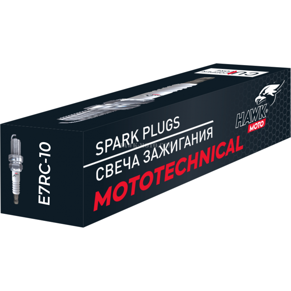 Cвеча зажигания HAWK MOTO E7RC-10 (BR7HS-10)